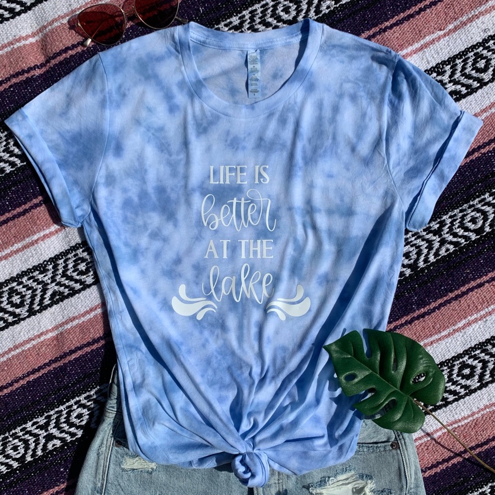 “Life is Better at the Lake” Tie Dye Shirt
